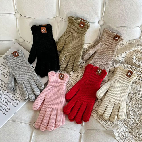 360 COTTON GLOVES KNITTED SOFT FABRIC PLAIN COLOR