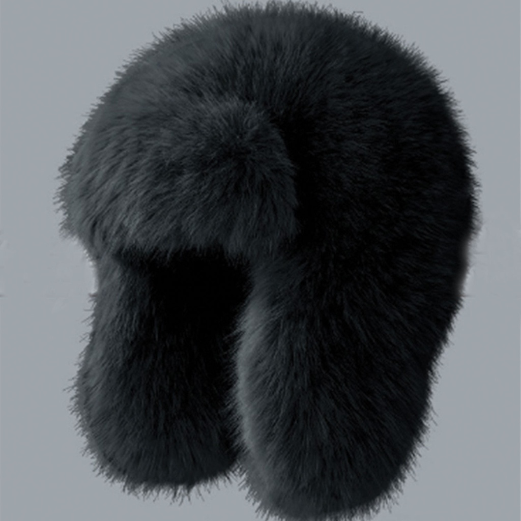 360 COTTON HAT UNISEX FAUX FUR USHANKA