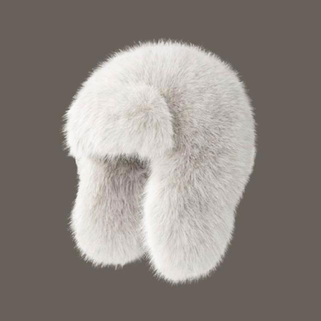360 COTTON HAT UNISEX FAUX FUR USHANKA