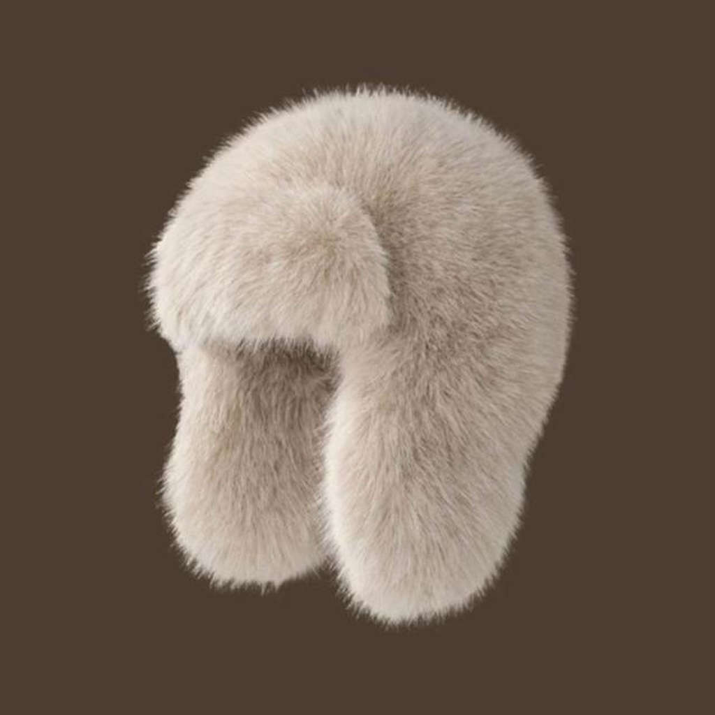 360 COTTON HAT UNISEX FAUX FUR USHANKA