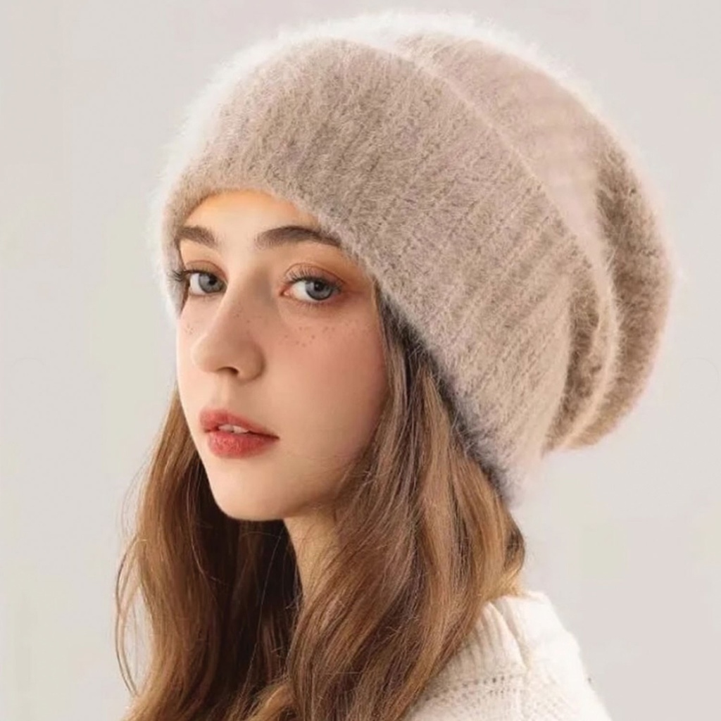 360 COTTON HAT WOMAN BERET STYLE BEIGE COLOR