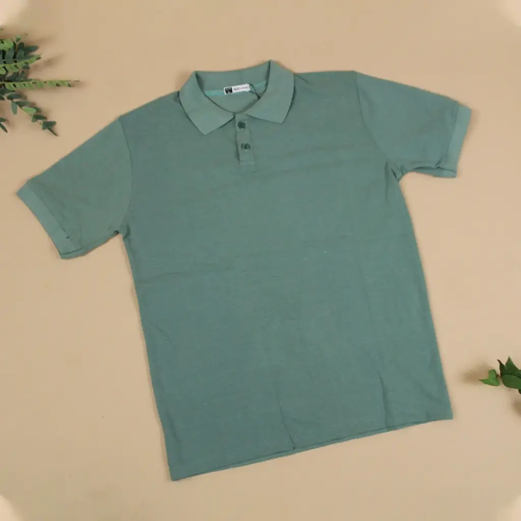 360 COTTON MEN POLO MINT LARGE