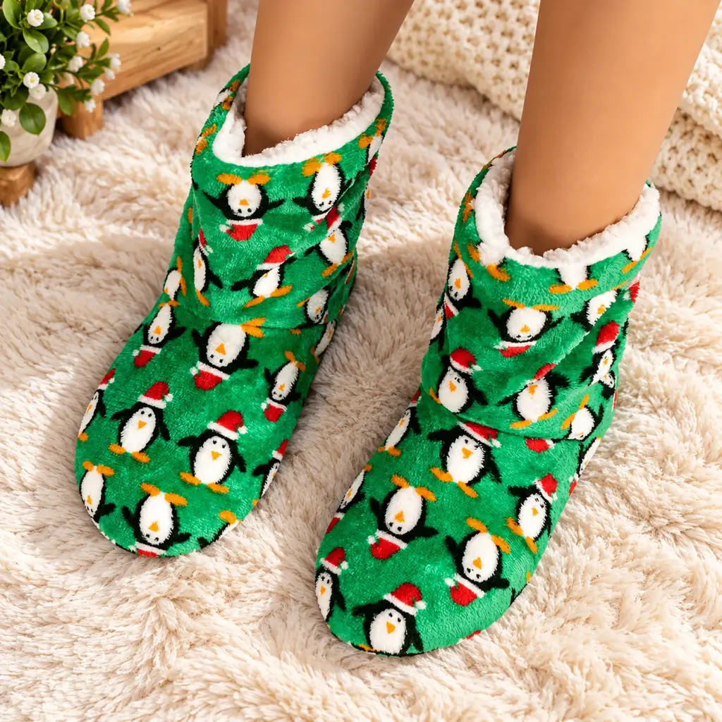 360 COTTON SLIPPER SOCKS FLEECE 26CM