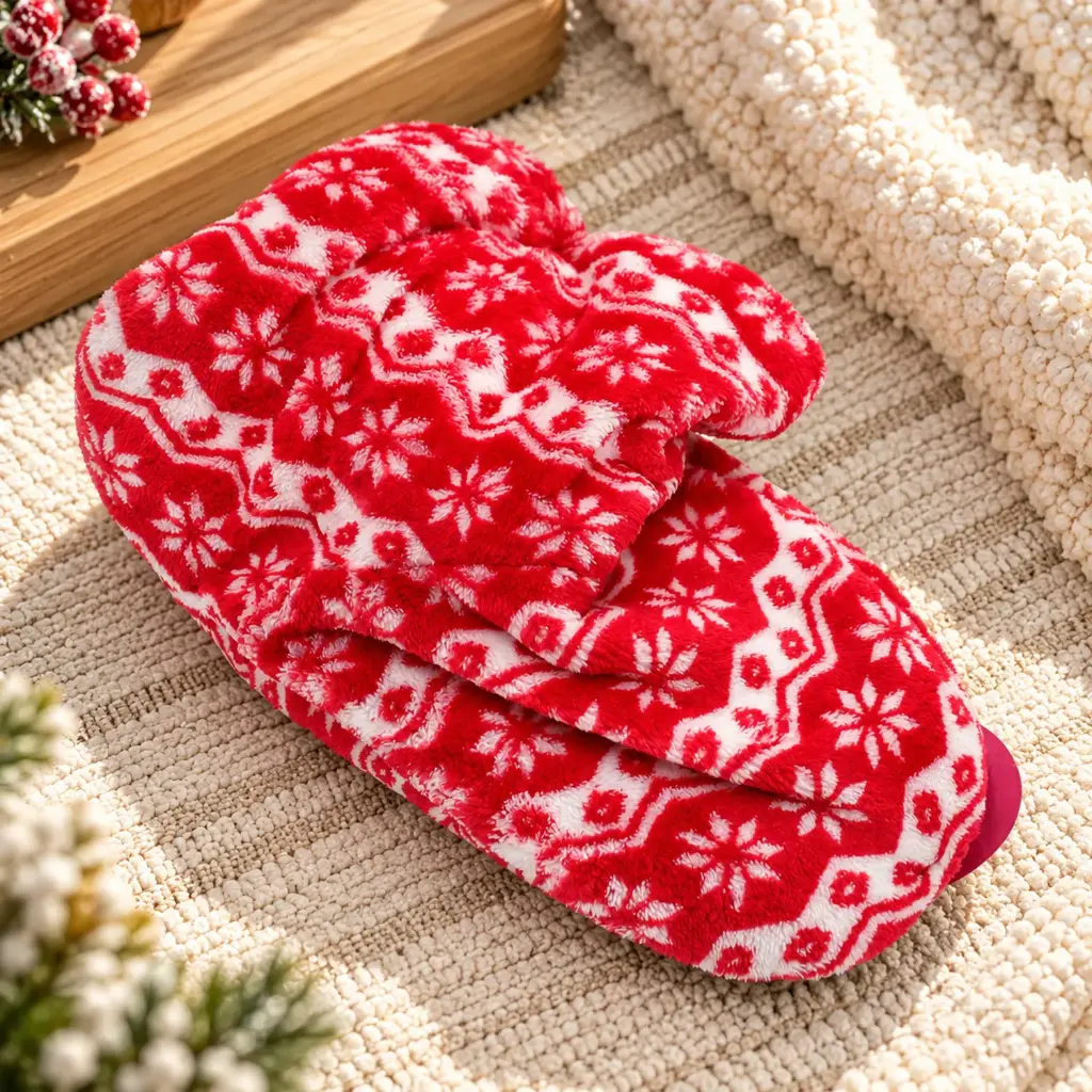 360 COTTON SLIPPER SOCKS FLEECE 26CM