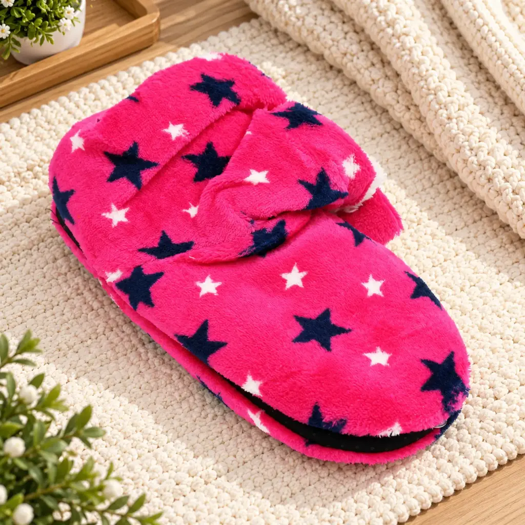 360 COTTON SLIPPER SOCKS FLEECE 26CM