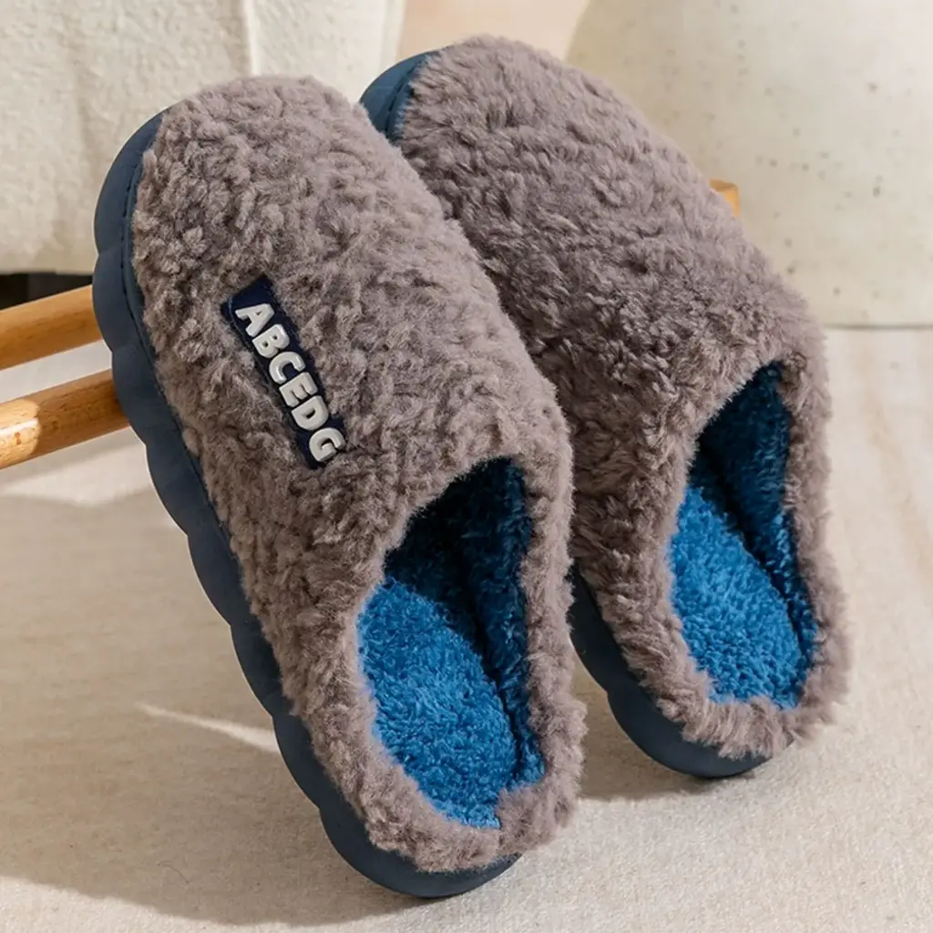 360 COTTON SLIPPERS 40-41(39-40 BROWN
