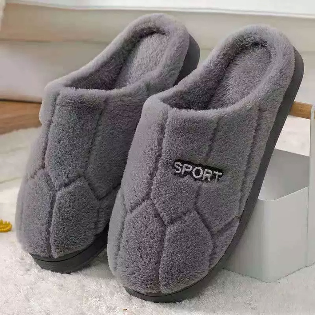 360 COTTON SLIPPERS 42-43 GREY