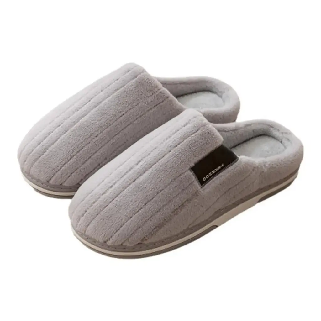 360 COTTON SLIPPERS 42-43(41-42)LIGHT GREY