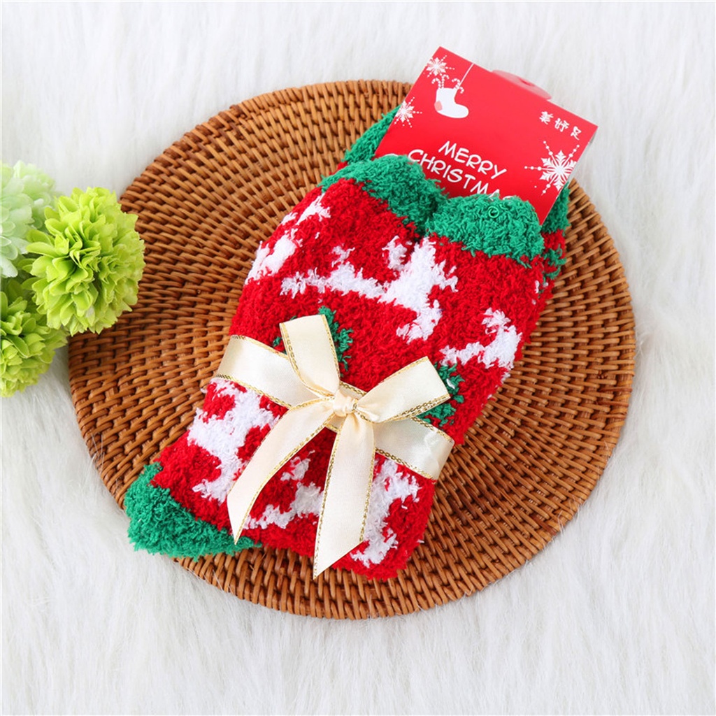 360 COTTON SOCKS CHRISTMAS MARSHMALLOWS ONE SIZE