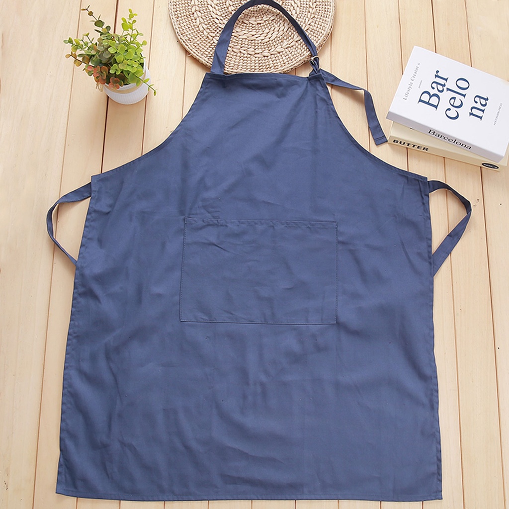 360 HOME APRON NAVY BLUE PLAIN