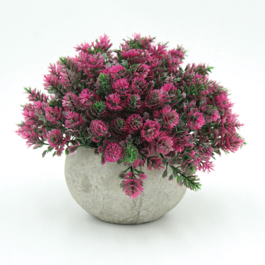 360 HOME ARTIFICIAL POTTED FUSCHIA BONZAI 7*12CM