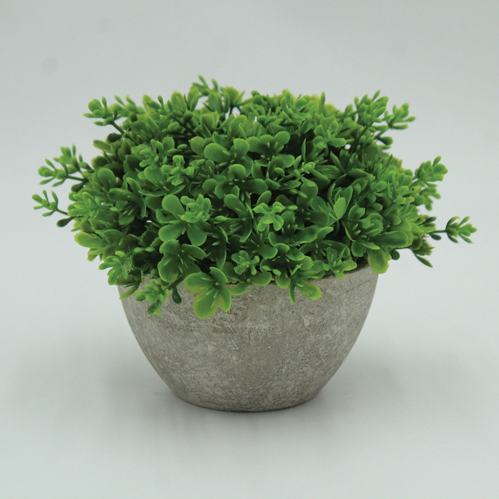 360 HOME ARTIFICIAL POTTED GREEN BONZAI 10*13CM