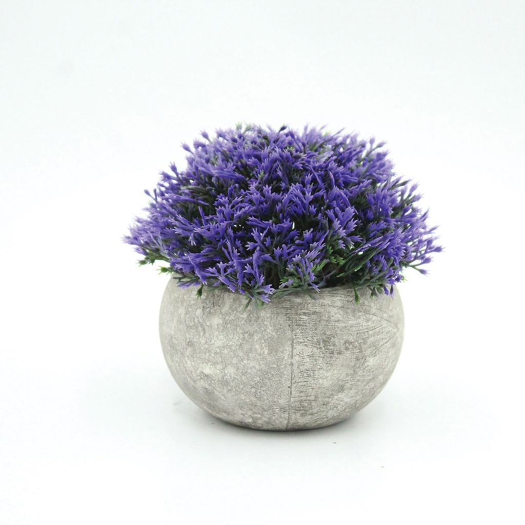360 HOME ARTIFICIAL POTTED PURPLE BONZAI  7*12CM