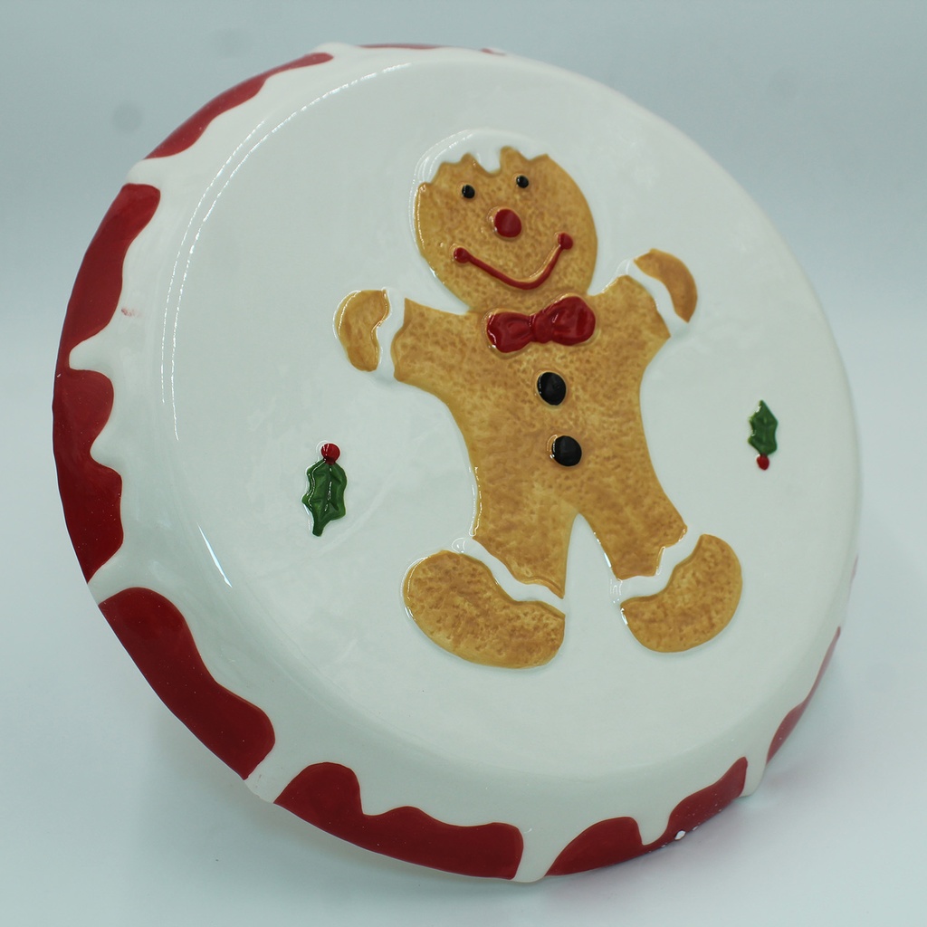360 HOME CAKE STAND CHRISTMAS CERAMIC ROUND BASE