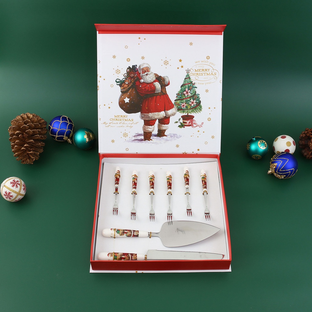 360 HOME CHRISTMAS FORKS 6PCS+KNIVES 2PCS