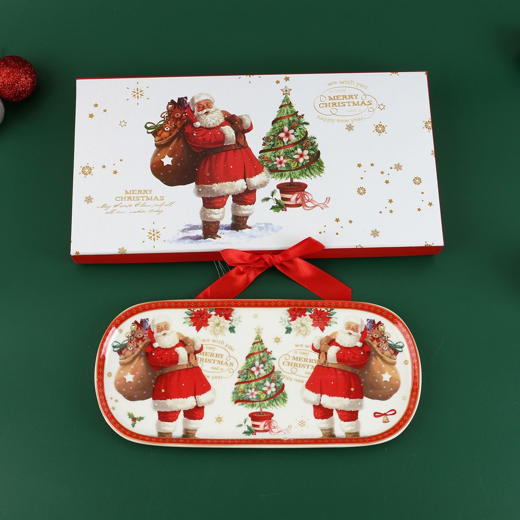 360 HOME CHRISTMAS PLATE 33.5CM*15CM RECTANGLE