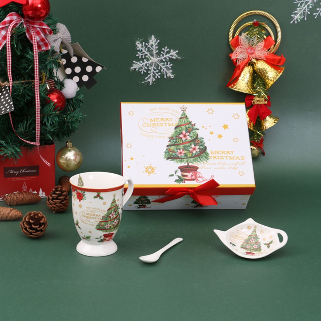360 HOME CHRSTMAS MUG+TEA BAG+SPOON