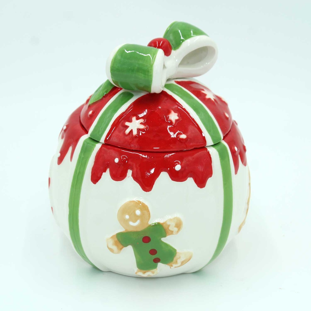 360 HOME CONTAINER CERAMIC CHRISTMAS 13*13*15 ROUN