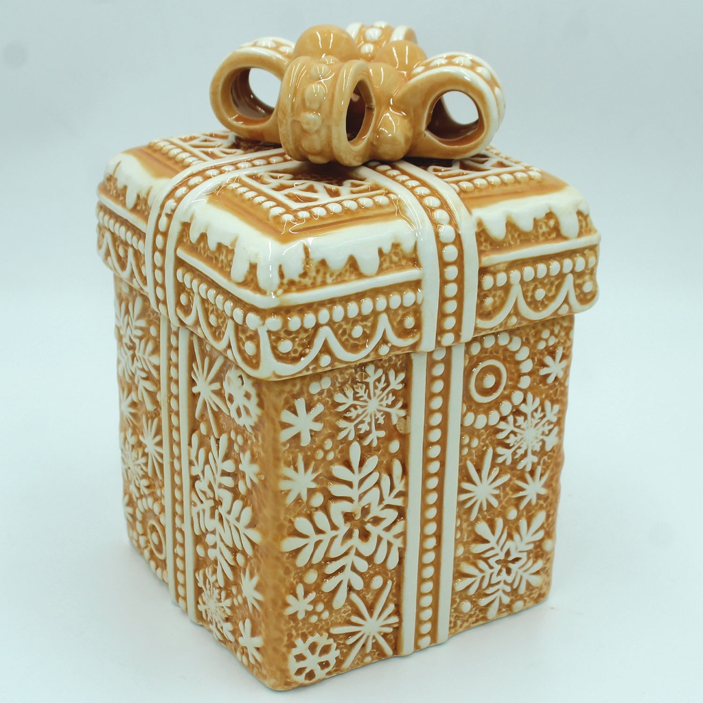 360 HOME DECORATIVE BOX CERAMIC 14*14*22CM