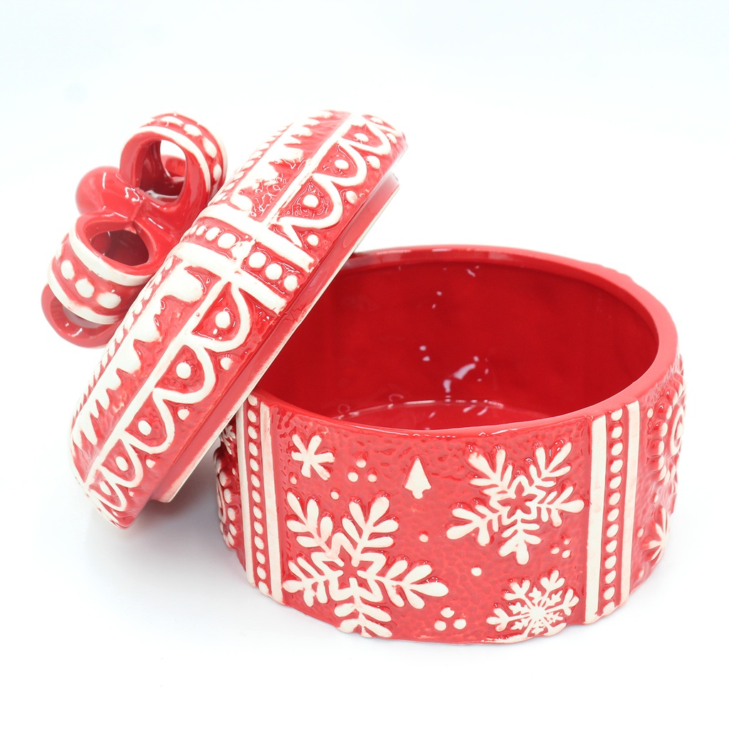360 HOME DECORATIVE BOX CHRISTMAS CERAMIC 18*18*16