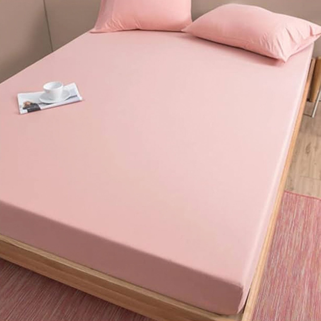 360 HOME FITTED SHEET 120*200 SINGLE PINK MICROFIB