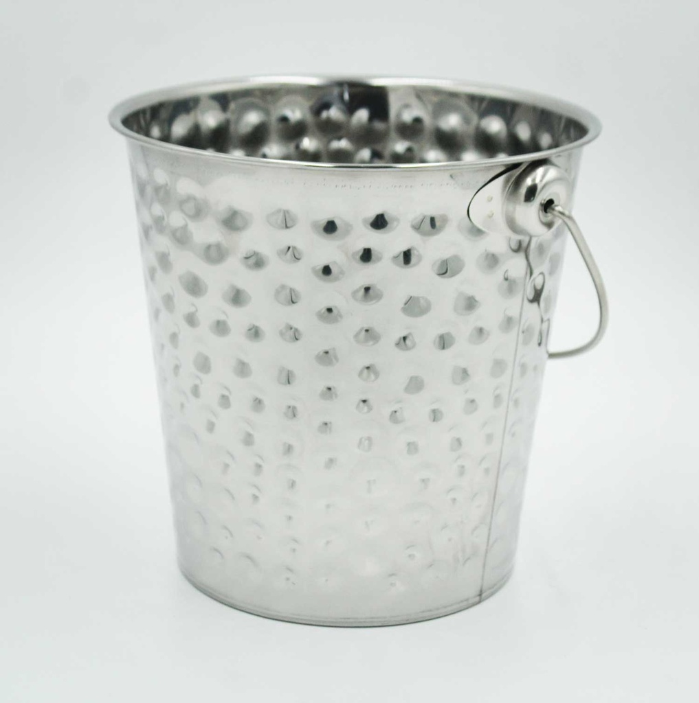 360 HOME ICE BUCKET HAMMERED 20CM 4LTR STAINLESS