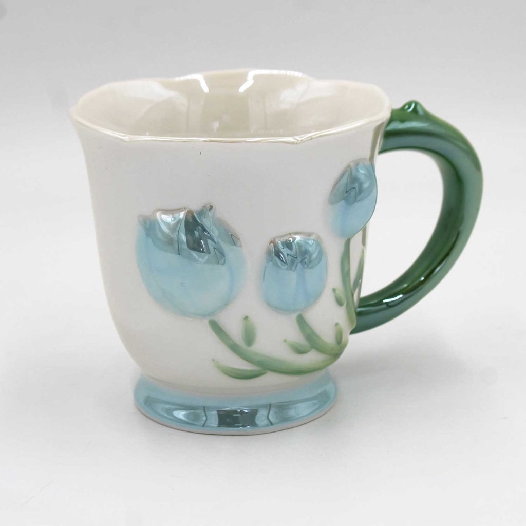360 HOME MUG CERAMIC TULIP 3D PASTEL PINK