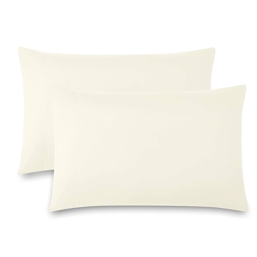 360 HOME PILLOW CASE 50*70 OFF WHITE MICROFIBER