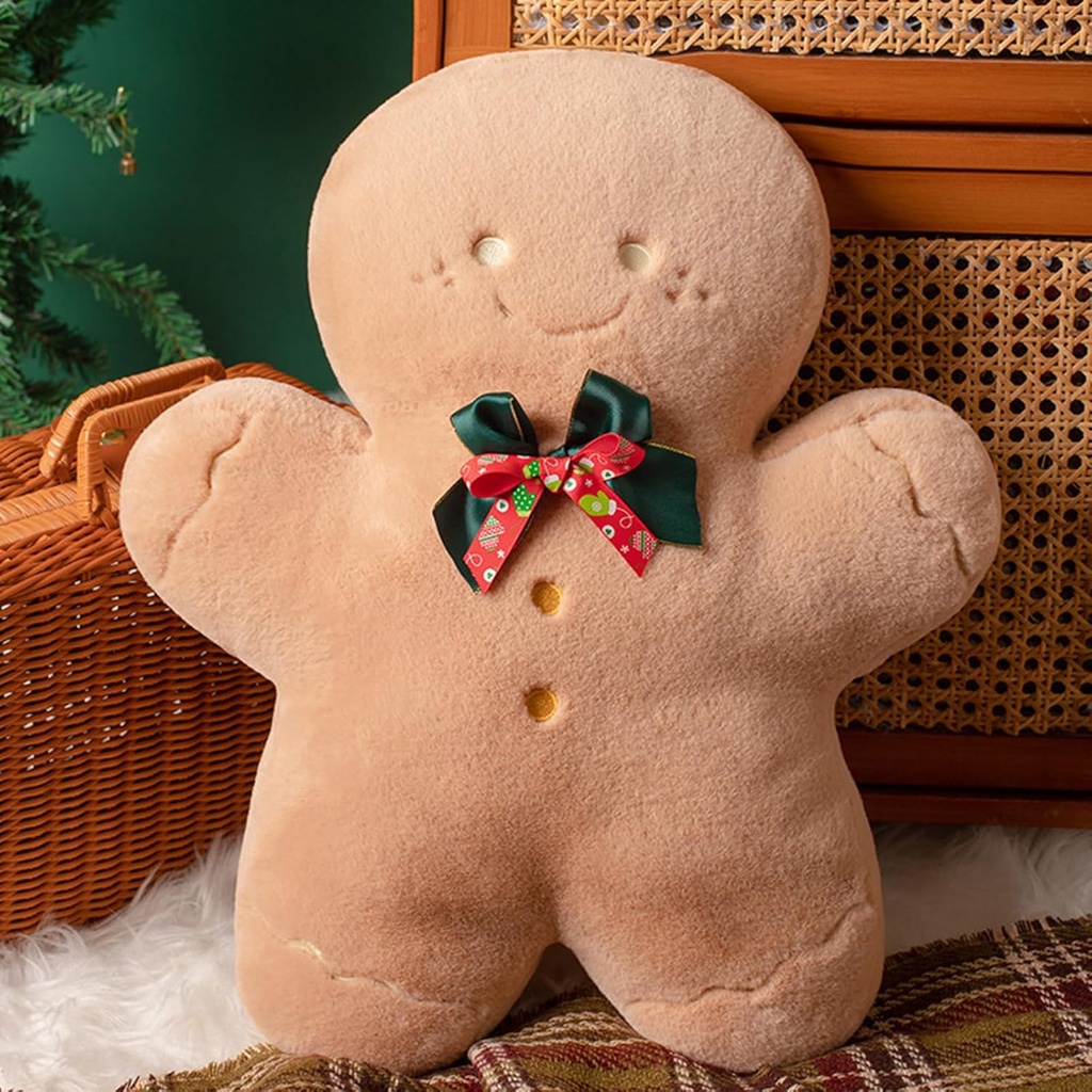 360 HOME PILLOW CHRISTMAS 45CM GINGER MAN SHAPE
