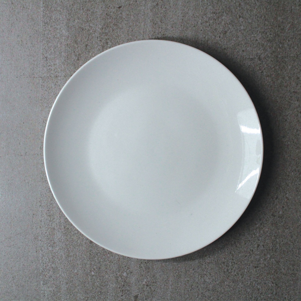 360 HOME PLATE CERAMIC SOLID WHITE 10"-12" ROUND