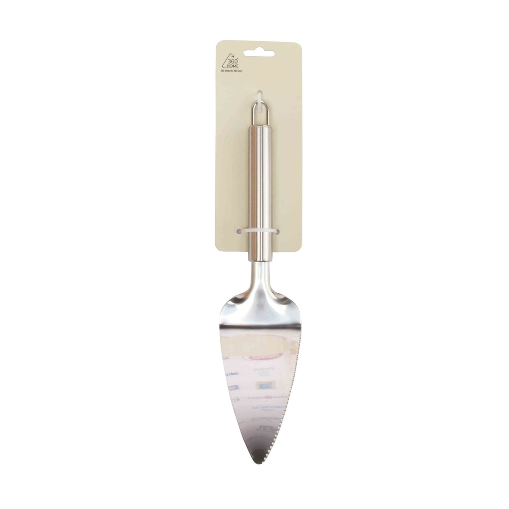 360 HOME SERRATED CAKE SERVER SS430 TIE CARD