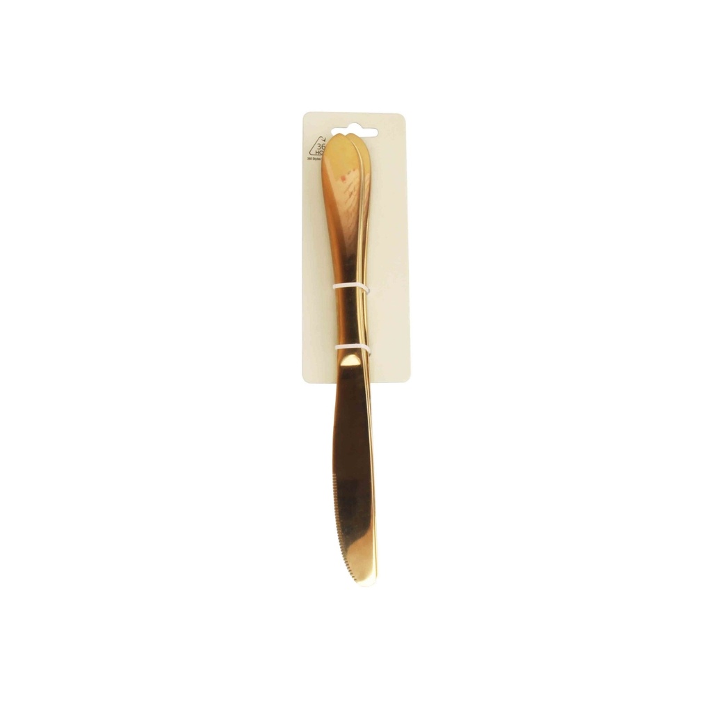 360 HOME TABLE KNIVES SS420 TITANIUM GOLDEN 90GRS