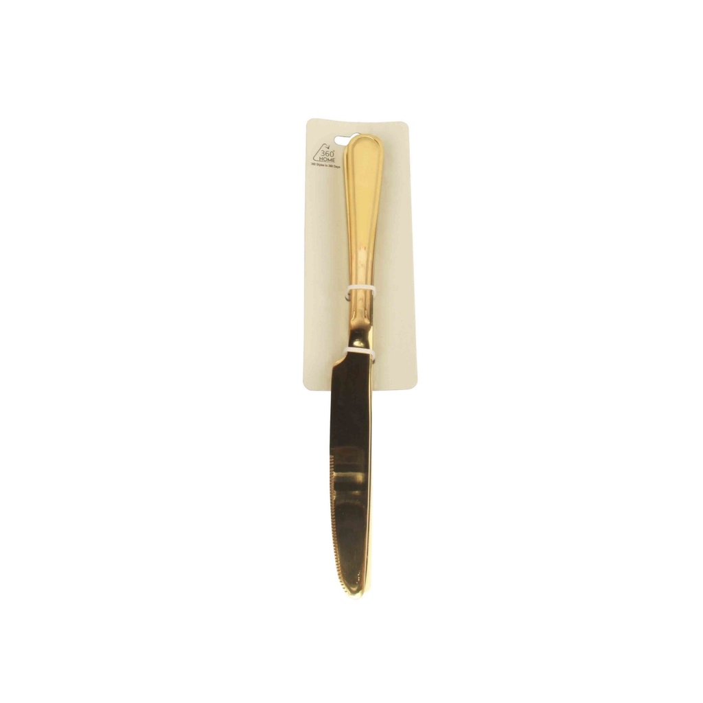 360 HOME TABLE KNIVES SS420 TITANIUM GOLDEN 90GRS