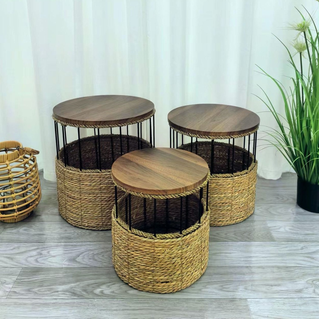 360 HOME TABLE RUSTIC WOOD& WIRE 40*40
35*36
30*31