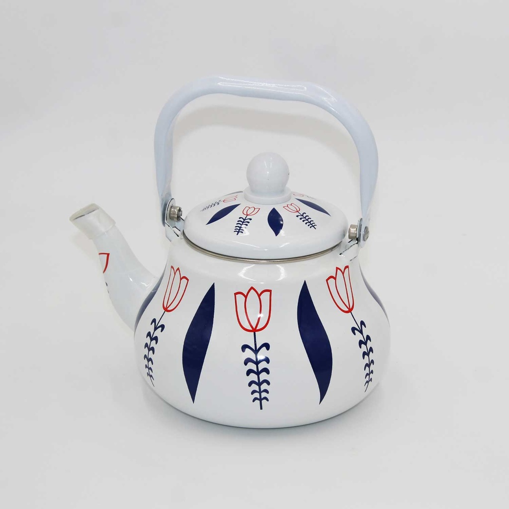 360 HOME TEA POT 1.5LTR WHITE W/TULIPS