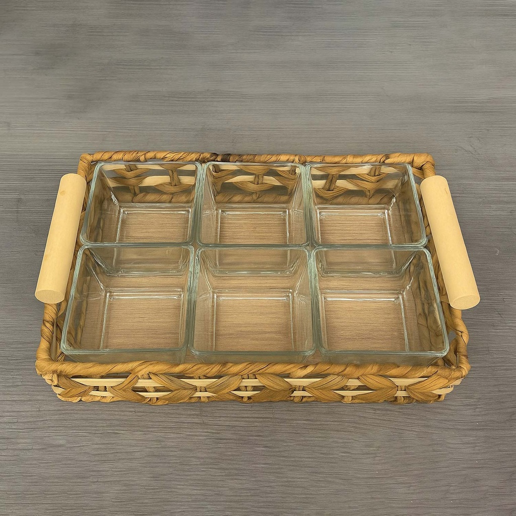 360 HOME TRAY & BOWL 28*19*6.5 WITH HANDLES