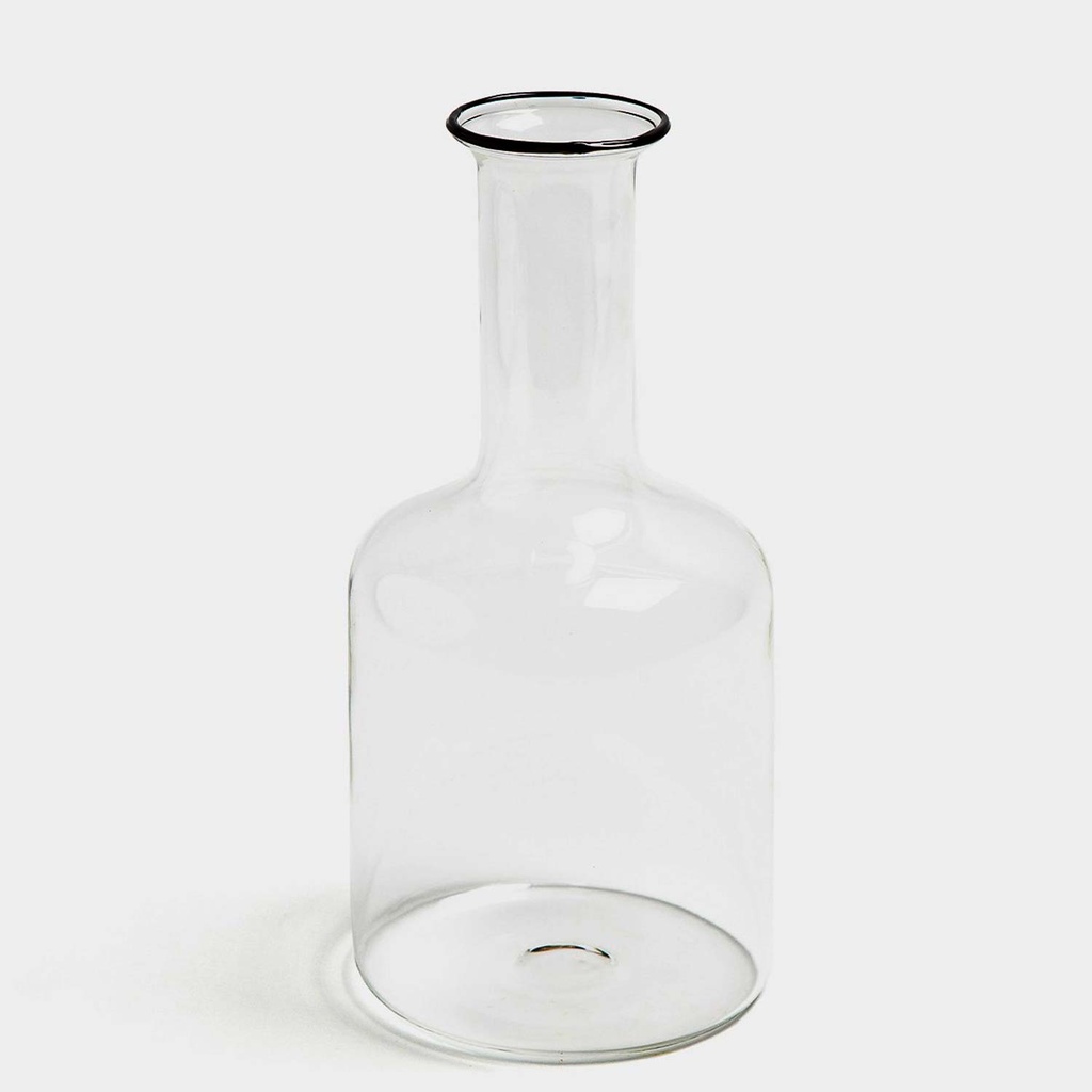 360 HOME VASE GLASS 7.5*20CM CLEAR