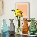 360 HOME VASE GLASS 7X23CM PLAIN COLOR