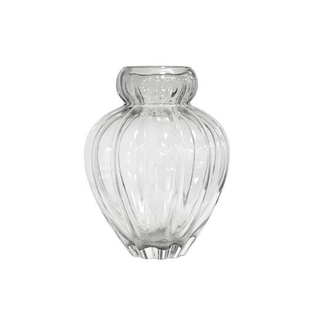 360 HOME VASE GLASS CLEAR 15.5*20CM