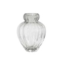360 HOME VASE GLASS CLEAR 15.5*20CM