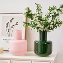 360 HOME VASE GLASS COLORED 15*24.5CM SHORT