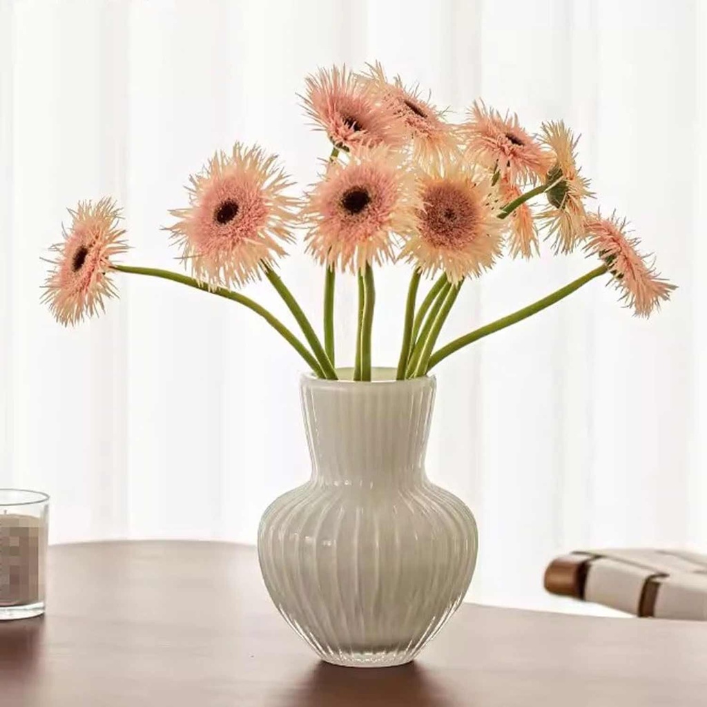 360 HOME VASE GLASS PORCELAINE WHITE 14.5*19.5