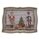 360 HOME CHRISTMAS TRAY WOODEN NUTCRACKERS PATTERNS RECTANGLE 43*32*1.5CM