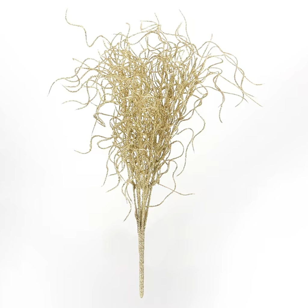 360 HOME CHRISTMAS DECORATION L:56CM BUNDLE OF DRIED GRASS GOLD