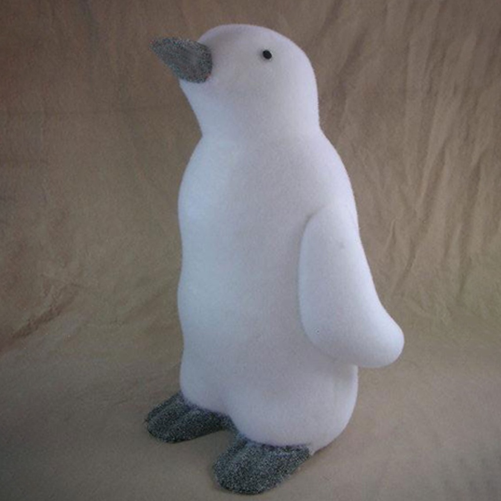 360 HOME CHRISTMAS DECORATION H:70CM WHITE PENGUIN STANDING POSTURE