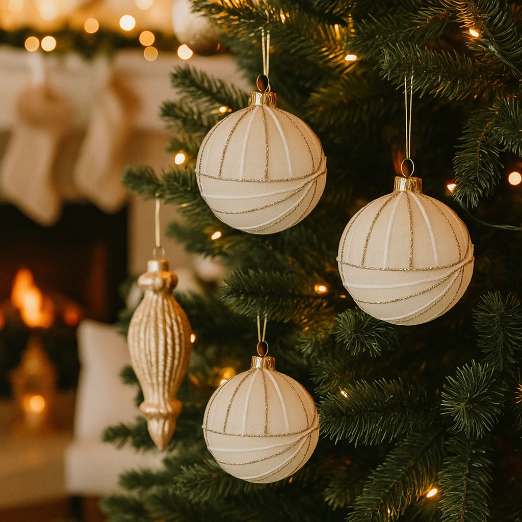 360 HOME CHRISTMAS DECORATION 8*8*8CM ORNAMENTGOLD HANGING