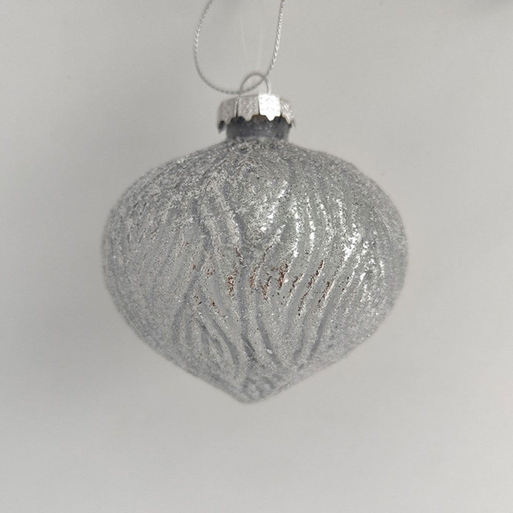 360 HOME CHRISTMAS DECORATION 8*8*8CM ORNAMENT DARK BLUE HANGING