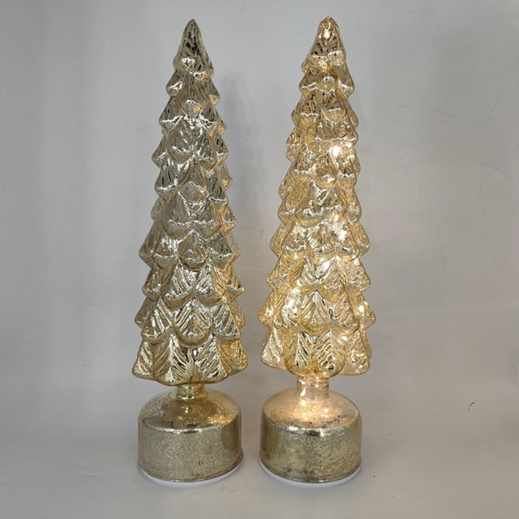 360 HOME CHRISTMAS DECORATION 9.8*9.8*39CM , Rotating LED Tree , anti champanion color AAx3pcs(not including battery)