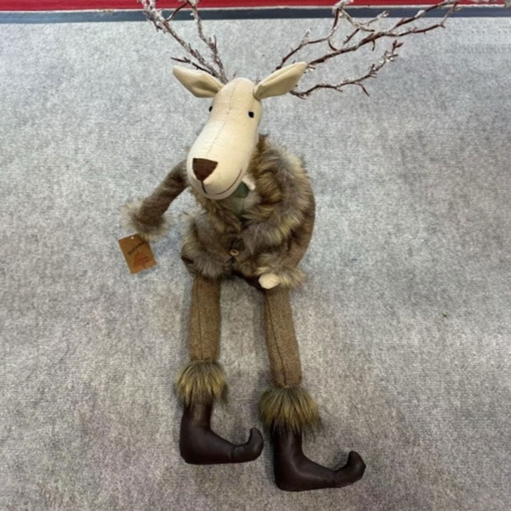 360 HOME CHRISTMAS DECORATION 15*13*79CM ORNAMENT SITTING DEER (BOY)