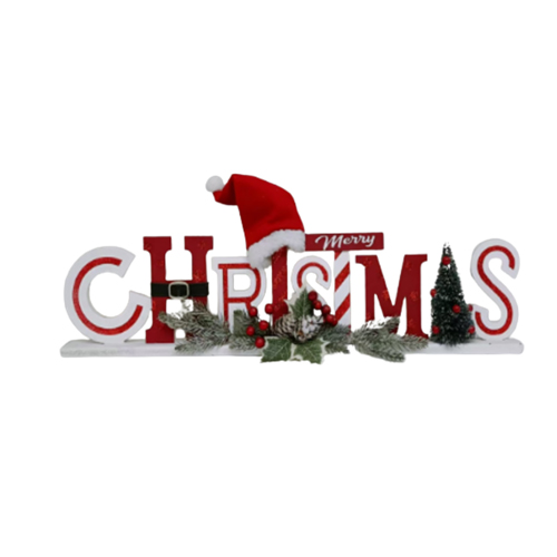 360 HOME CHRISTMAS DECORATION 23*1.625*5.625“ WOODEN